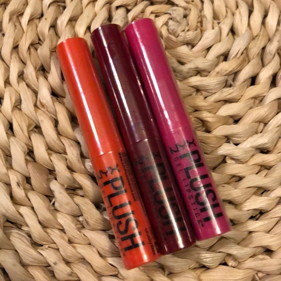 NYX Professional Plush Gel Lipstick Bundle Azalea, Foxy Love & Sacred Mix - Picture 1 of 13